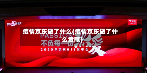 疫情京东做了什么(疫情京东做了什么贡献)-第2张图片