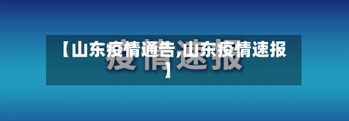 【山东疫情通告,山东疫情速报】-第2张图片