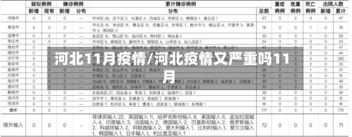河北11月疫情/河北疫情又严重吗11月-第2张图片