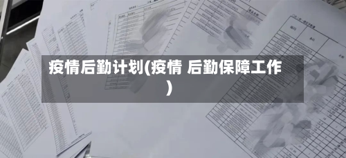 疫情后勤计划(疫情 后勤保障工作)