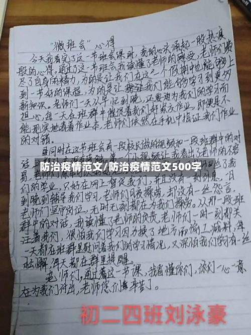 防治疫情范文/防治疫情范文500字-第2张图片