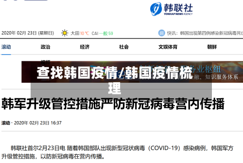查找韩国疫情/韩国疫情梳理-第3张图片