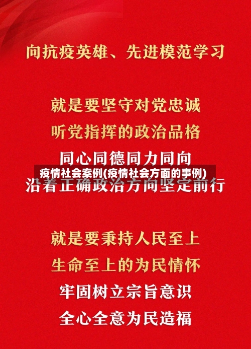 疫情社会案例(疫情社会方面的事例)-第2张图片
