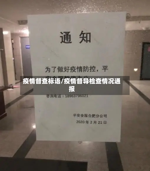 疫情督查标语/疫情督导检查情况通报-第3张图片