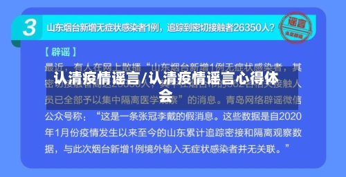 认清疫情谣言/认清疫情谣言心得体会-第3张图片