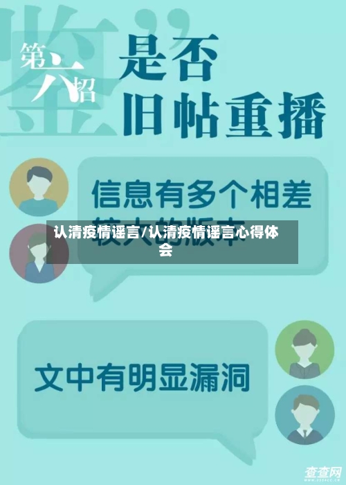 认清疫情谣言/认清疫情谣言心得体会