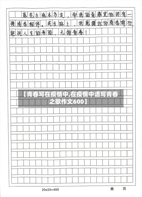 【青春写在疫情中,在疫情中谱写青春之歌作文600】-第2张图片