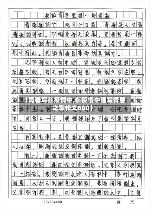 【青春写在疫情中,在疫情中谱写青春之歌作文600】-第3张图片