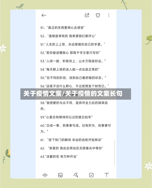 关于疫情文案/关于疫情的文案长句-第3张图片