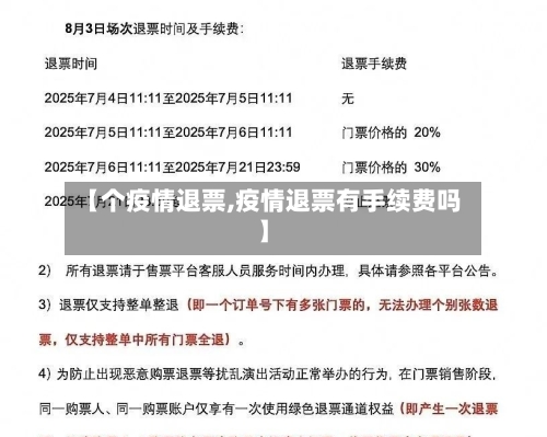 【个疫情退票,疫情退票有手续费吗】-第2张图片
