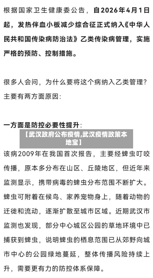 【武汉政府公布疫情,武汉疫情政策本地宝】