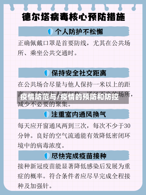 疫情防范与/疫情的预防和防控