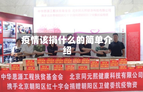 疫情该捐什么的简单介绍-第3张图片