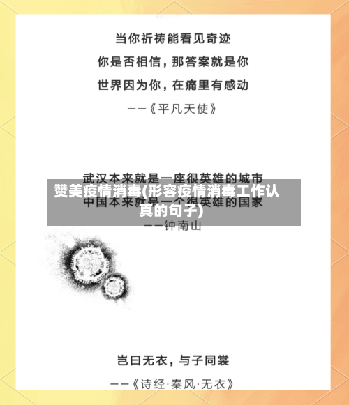 赞美疫情消毒(形容疫情消毒工作认真的句子)-第2张图片