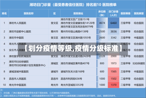 【划分疫情等级,疫情分级标准】-第2张图片