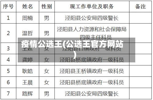 疫情公选王(公选王官方网站)-第2张图片