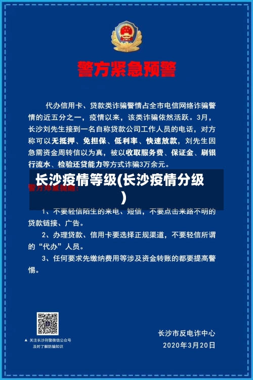 长沙疫情等级(长沙疫情分级)