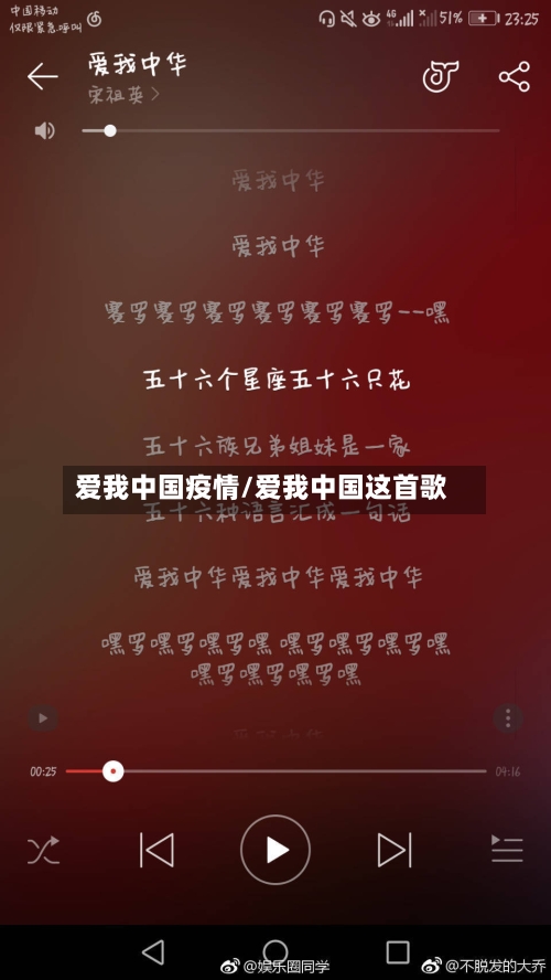 爱我中国疫情/爱我中国这首歌