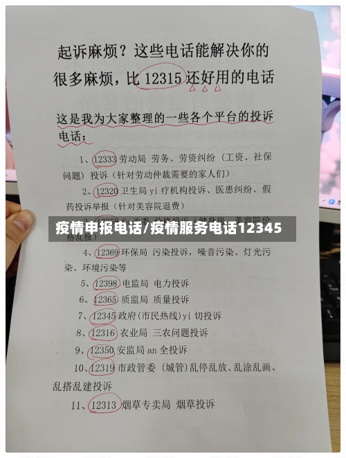 疫情申报电话/疫情服务电话12345-第3张图片